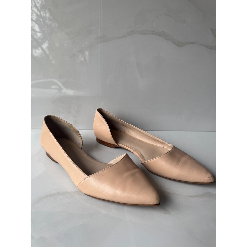 Cole Haan Bambra Skimmer II Nude Leather D'Orsay Flats | 10.5B